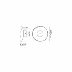 NL73429 Padwa 1 LED Wall Light Polished Chrome