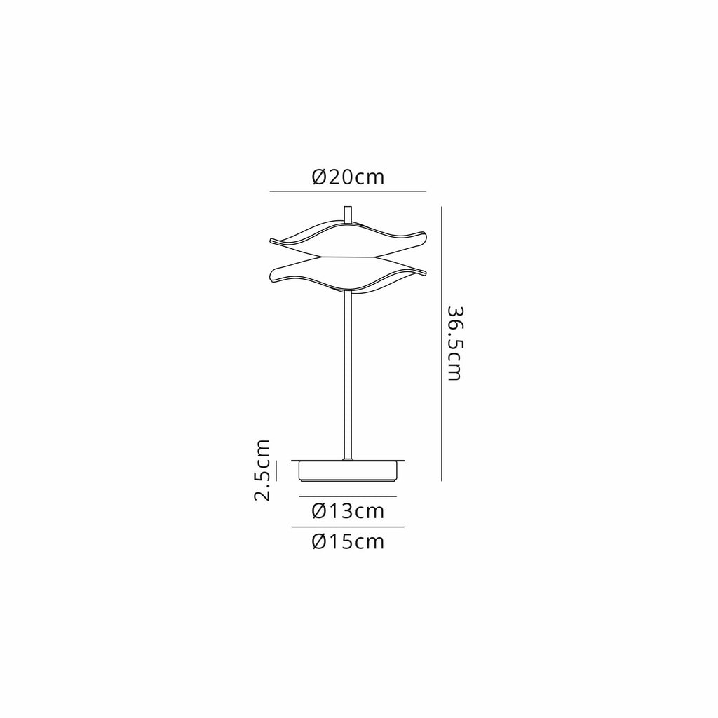 NL73439 Padwa 1 LED Table Lamp Polished Chrome
