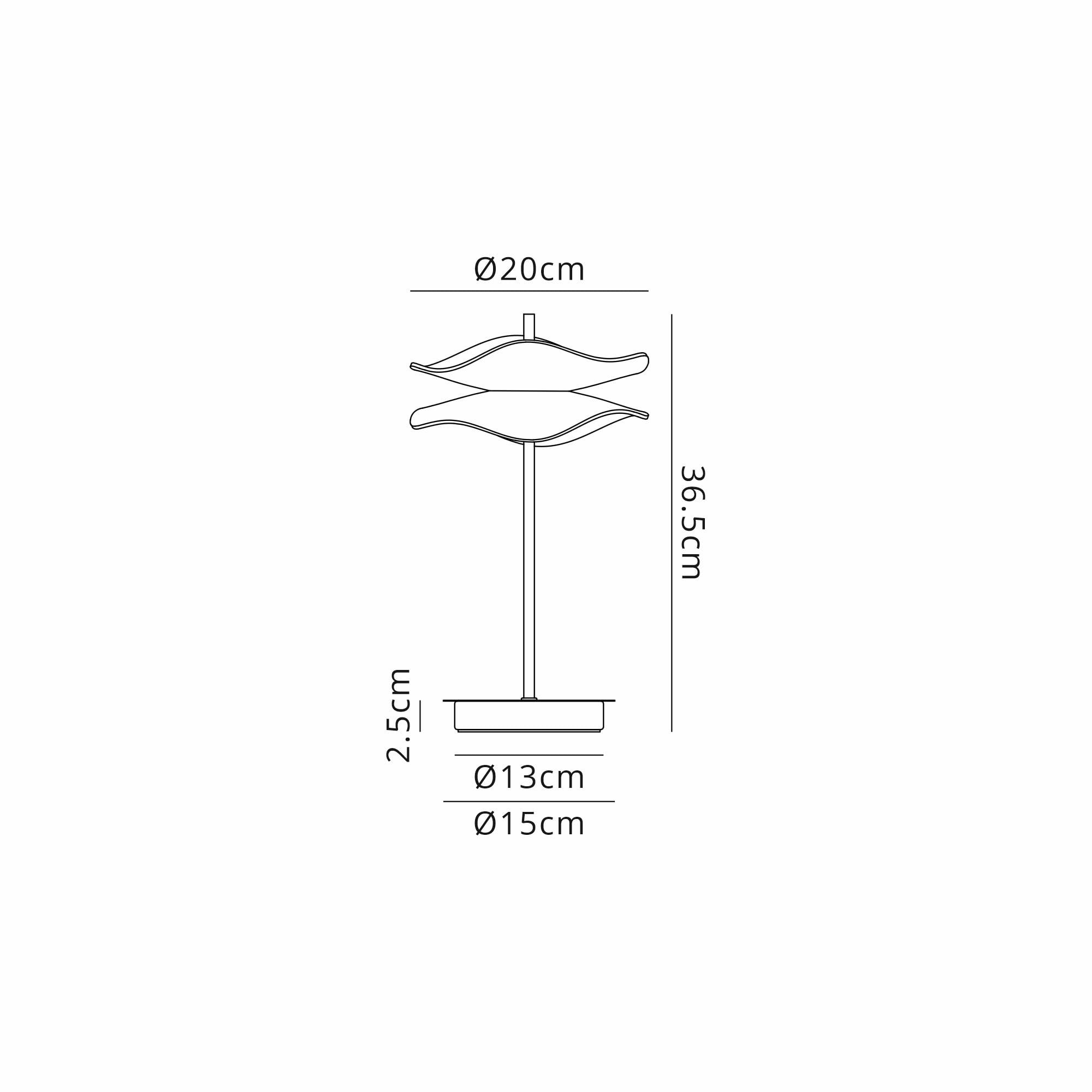 NL73439 Padwa 1 LED Table Lamp Polished Chrome