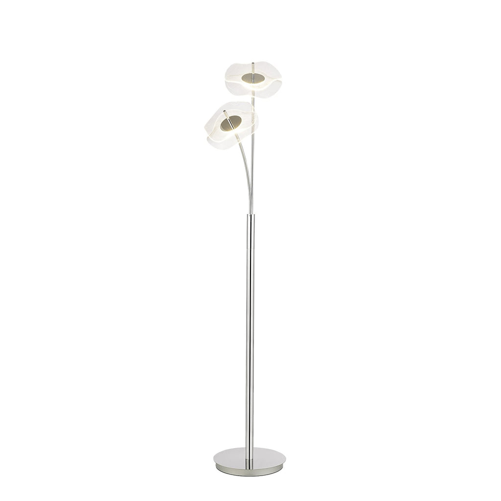 NL73459 Padwa 2 LED Floor Lamp Polished Chrome
