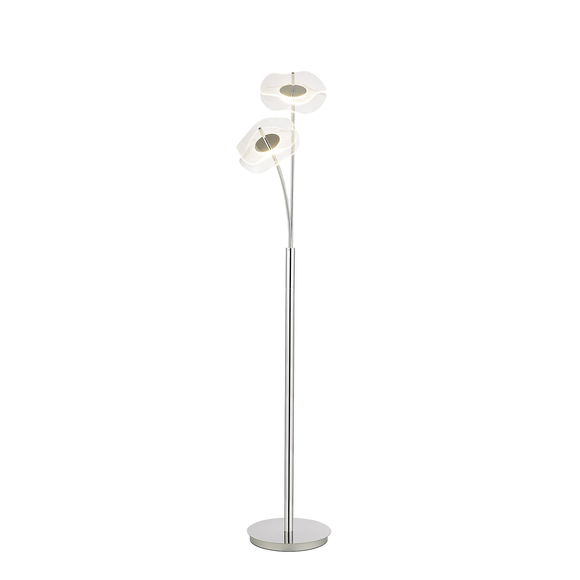 NL73459 Padwa 2 LED Floor Lamp Polished Chrome