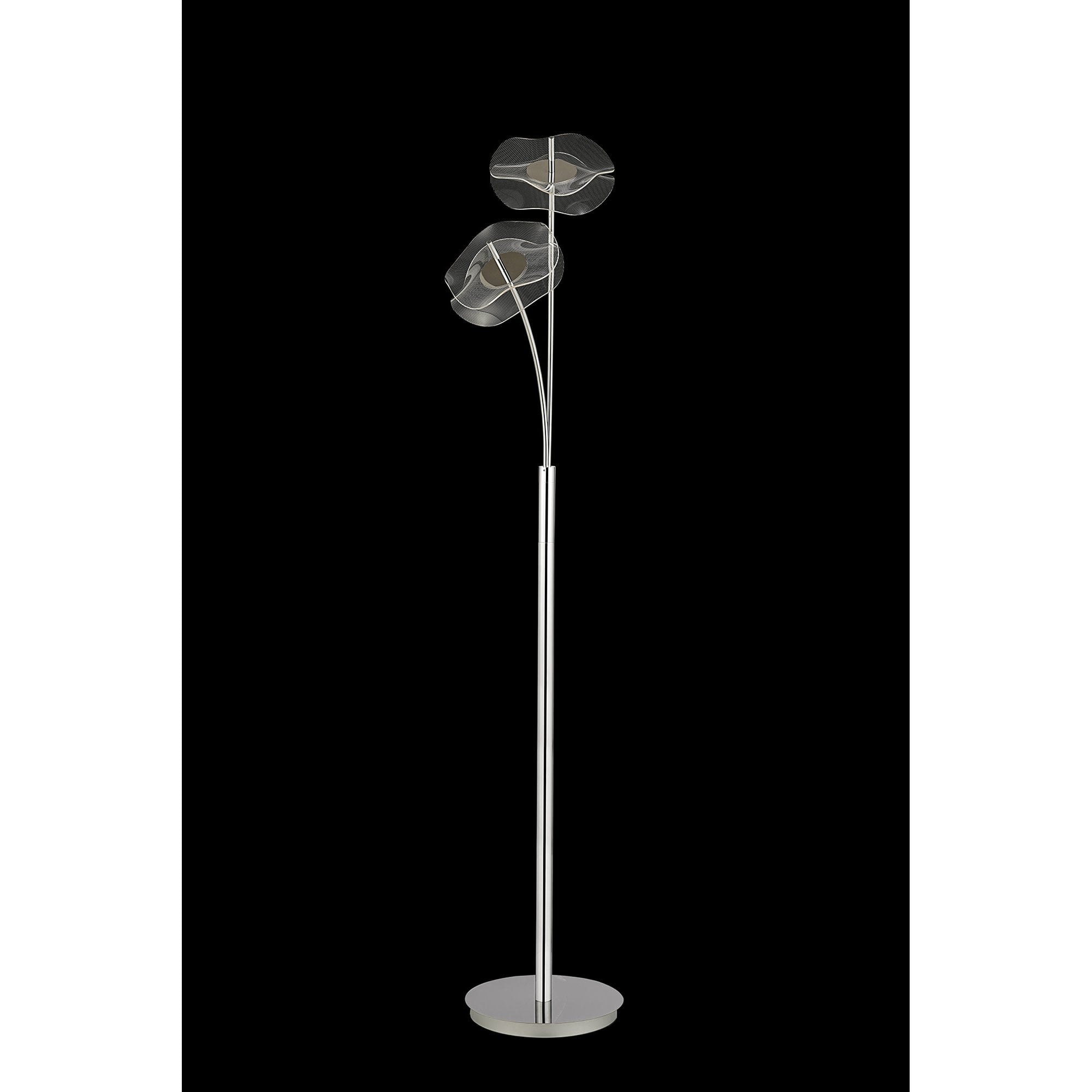 NL73459 Padwa 2 LED Floor Lamp Polished Chrome