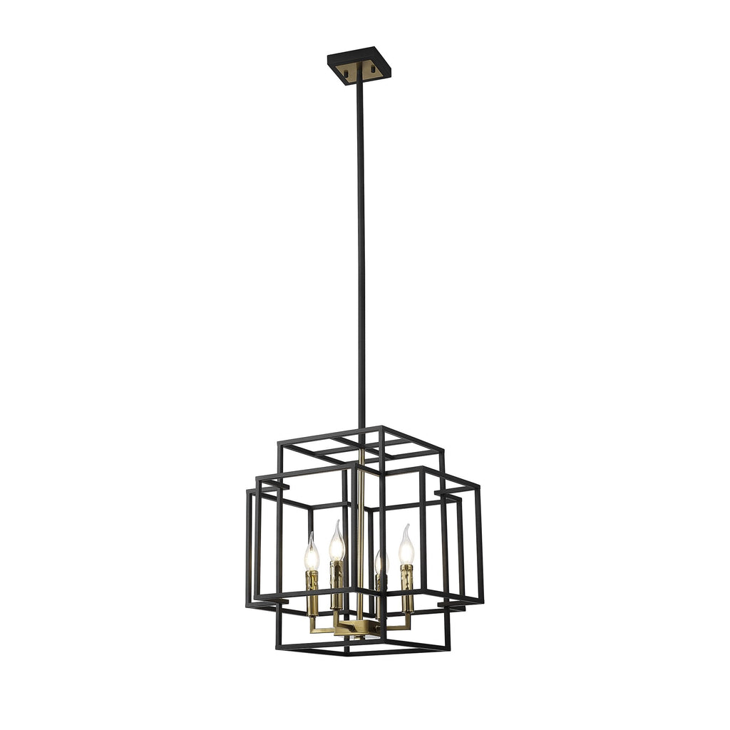 NL87999 Palit 4 Light Pendant Black Gold