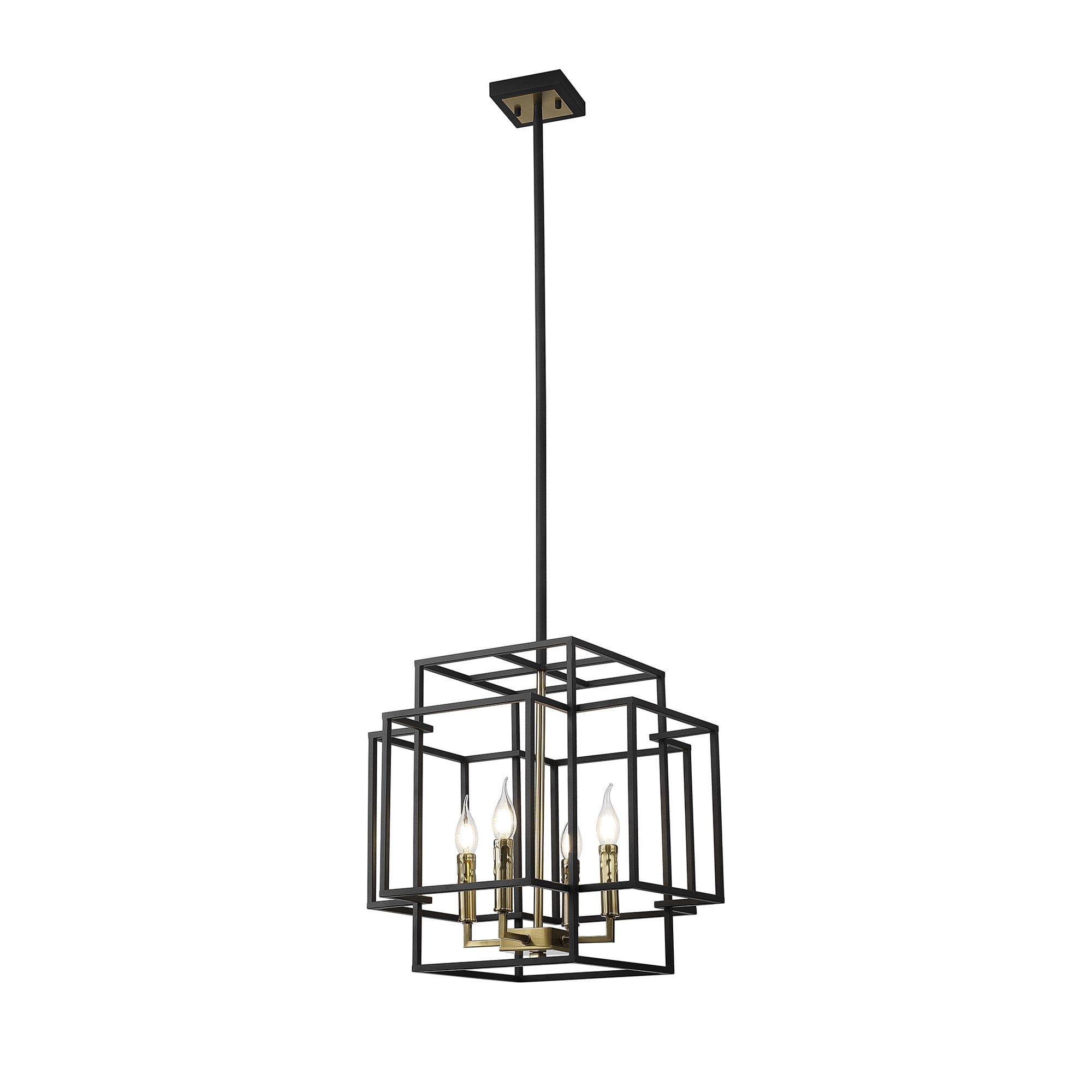 NL87999 Palit 4 Light Pendant Black Gold
