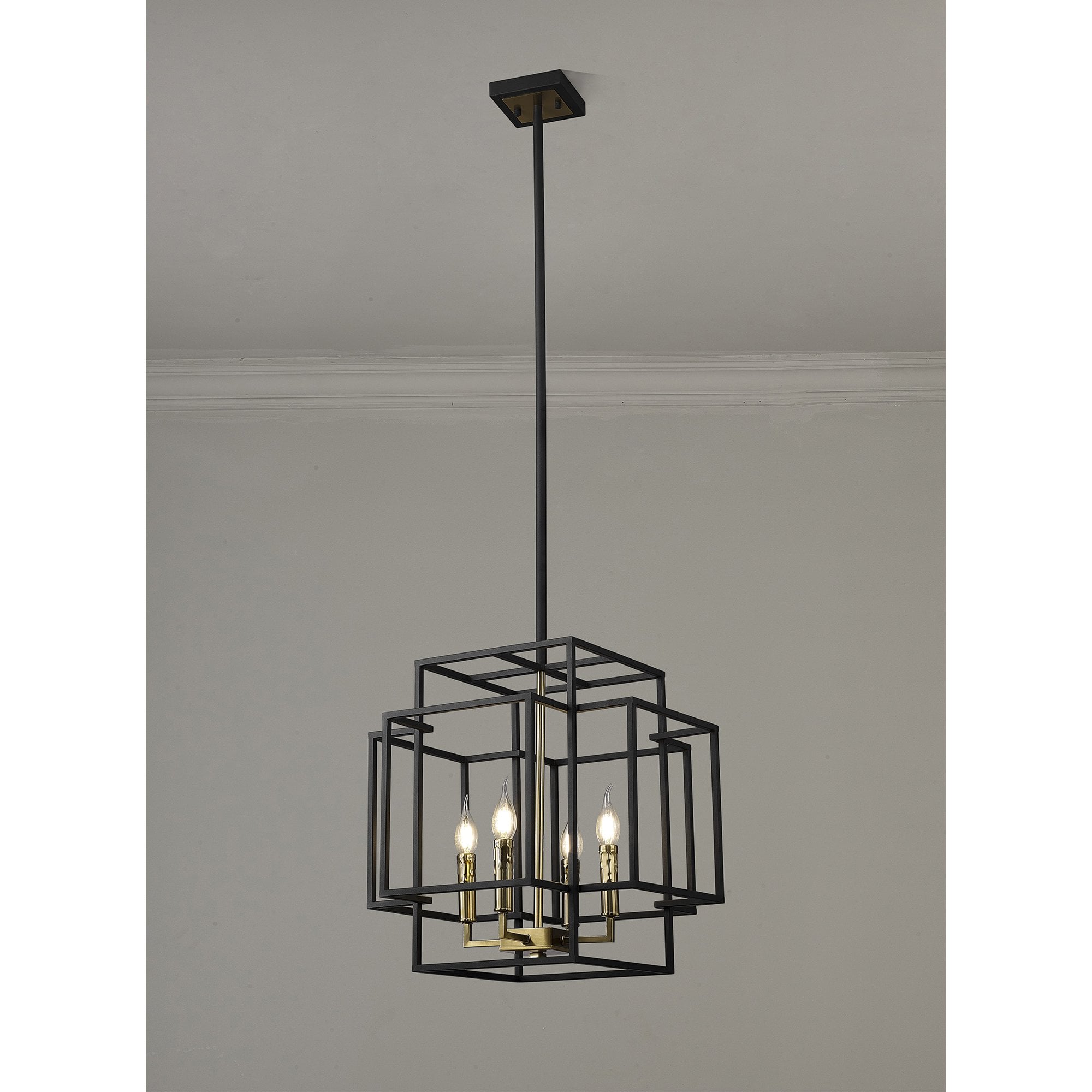 NL87999 Palit 4 Light Pendant Black Gold
