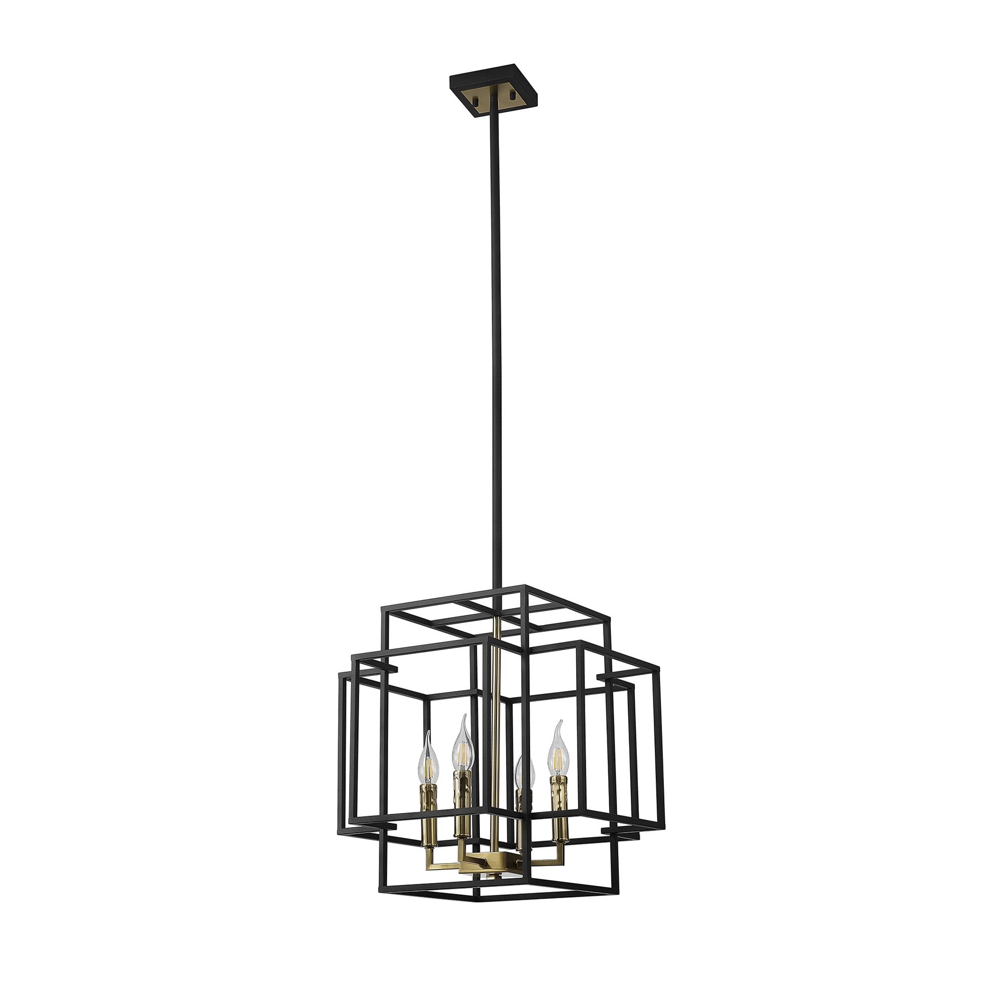 NL87999 Palit 4 Light Pendant Black Gold
