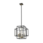 NL87999 Palit 4 Light Pendant Black Gold