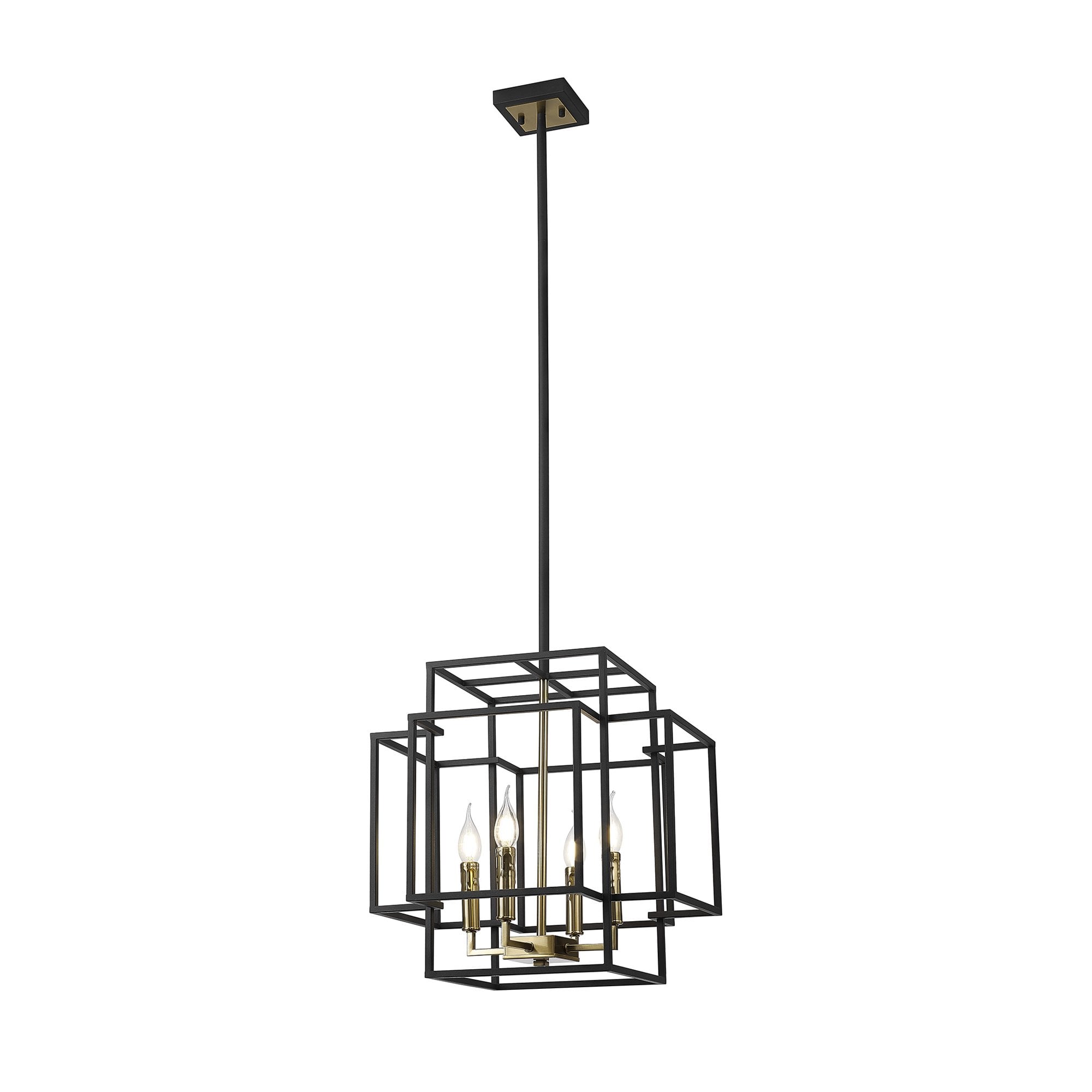 NL87999 Palit 4 Light Pendant Black Gold