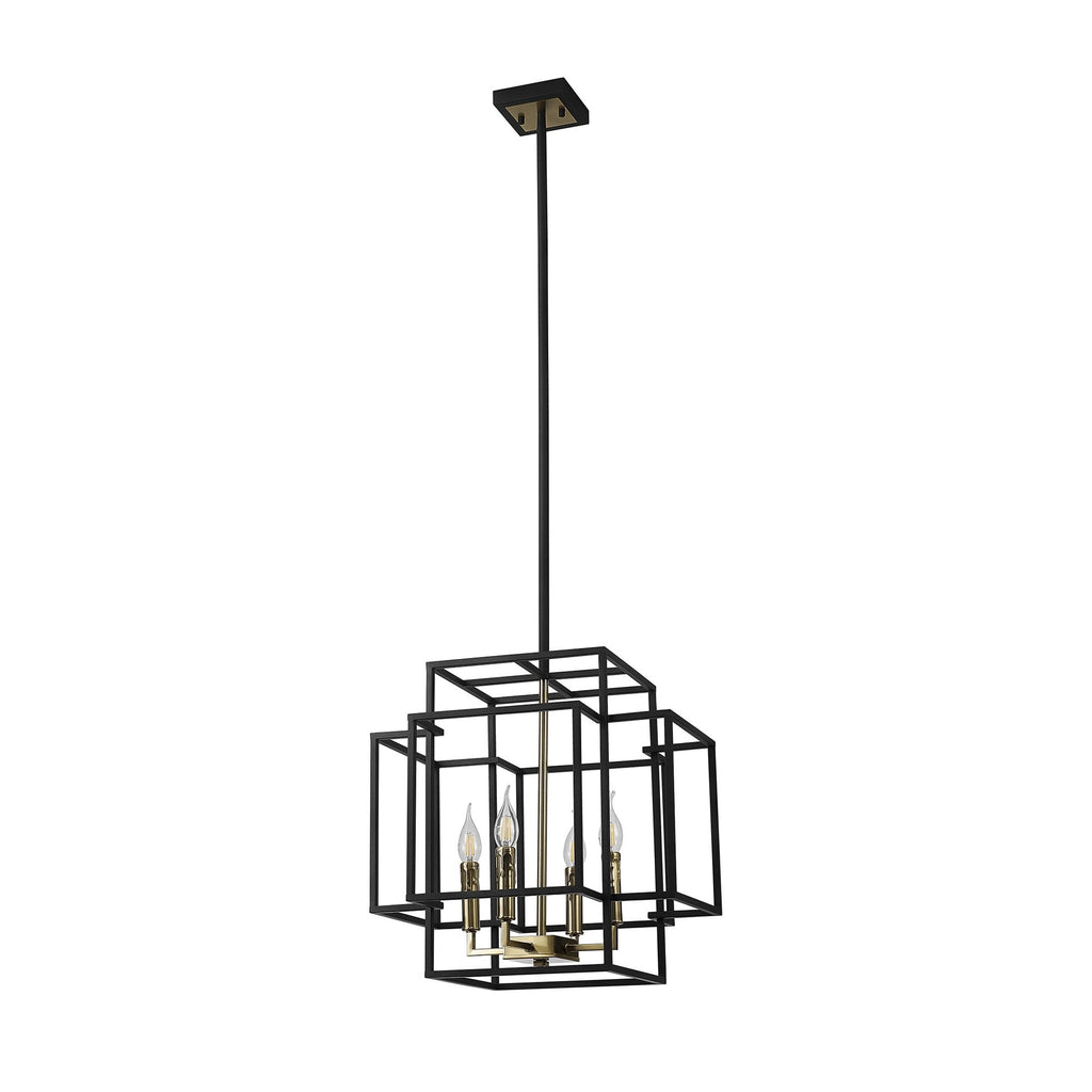 NL87999 Palit 4 Light Pendant Black Gold