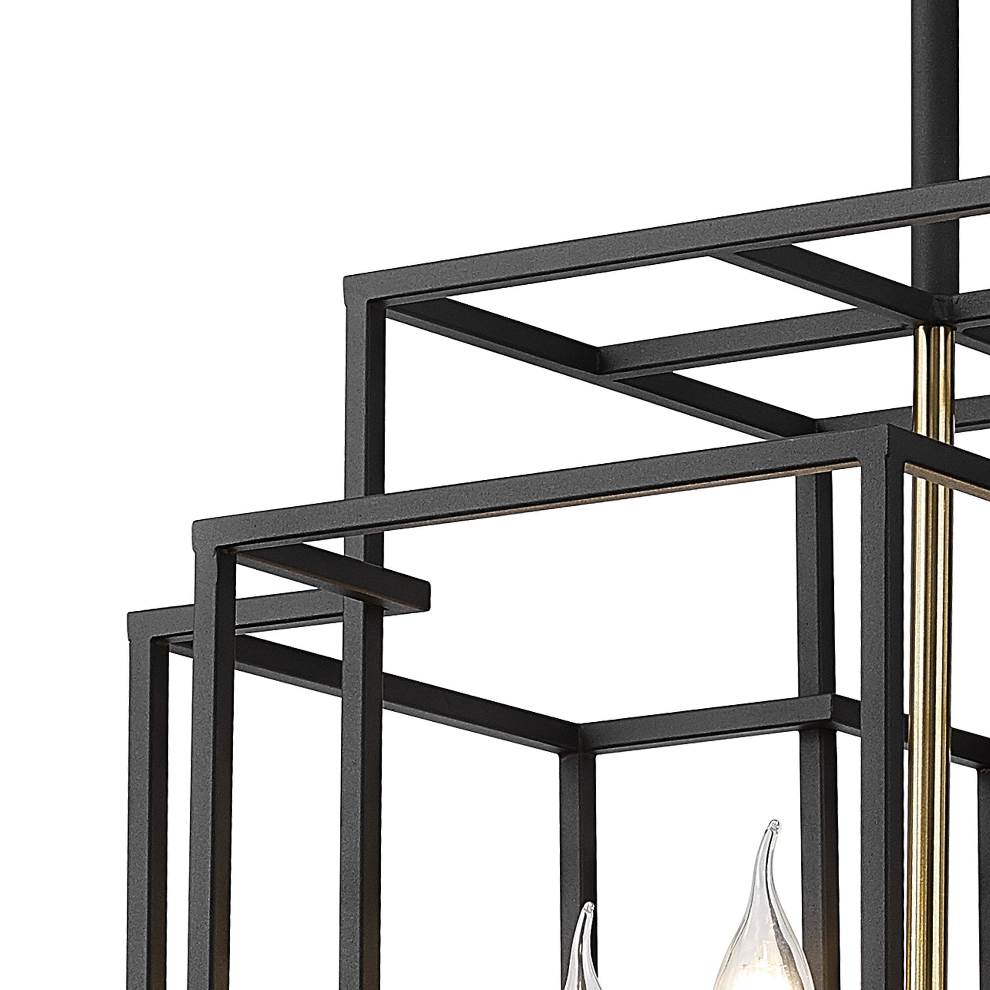 NL87999 Palit 4 Light Pendant Black Gold