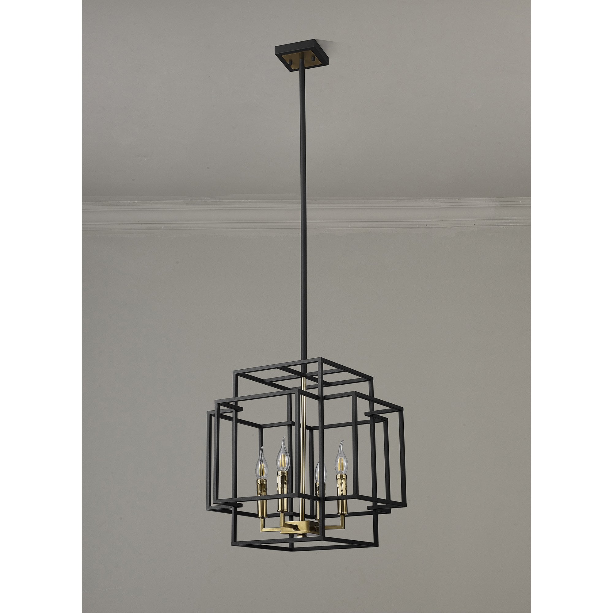 NL87999 Palit 4 Light Pendant Black Gold