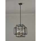 NL87999 Palit 4 Light Pendant Black Gold