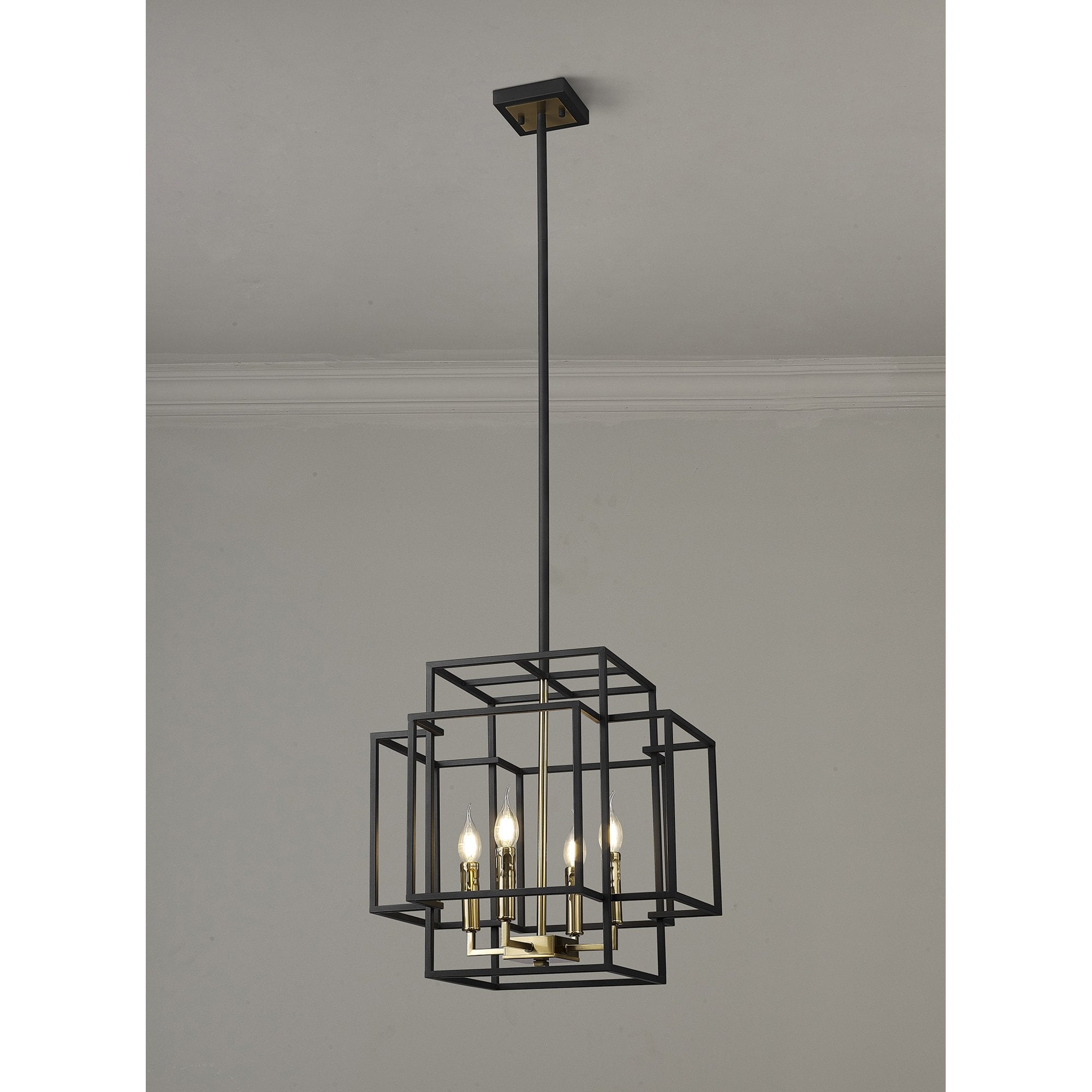 NL87999 Palit 4 Light Pendant Black Gold