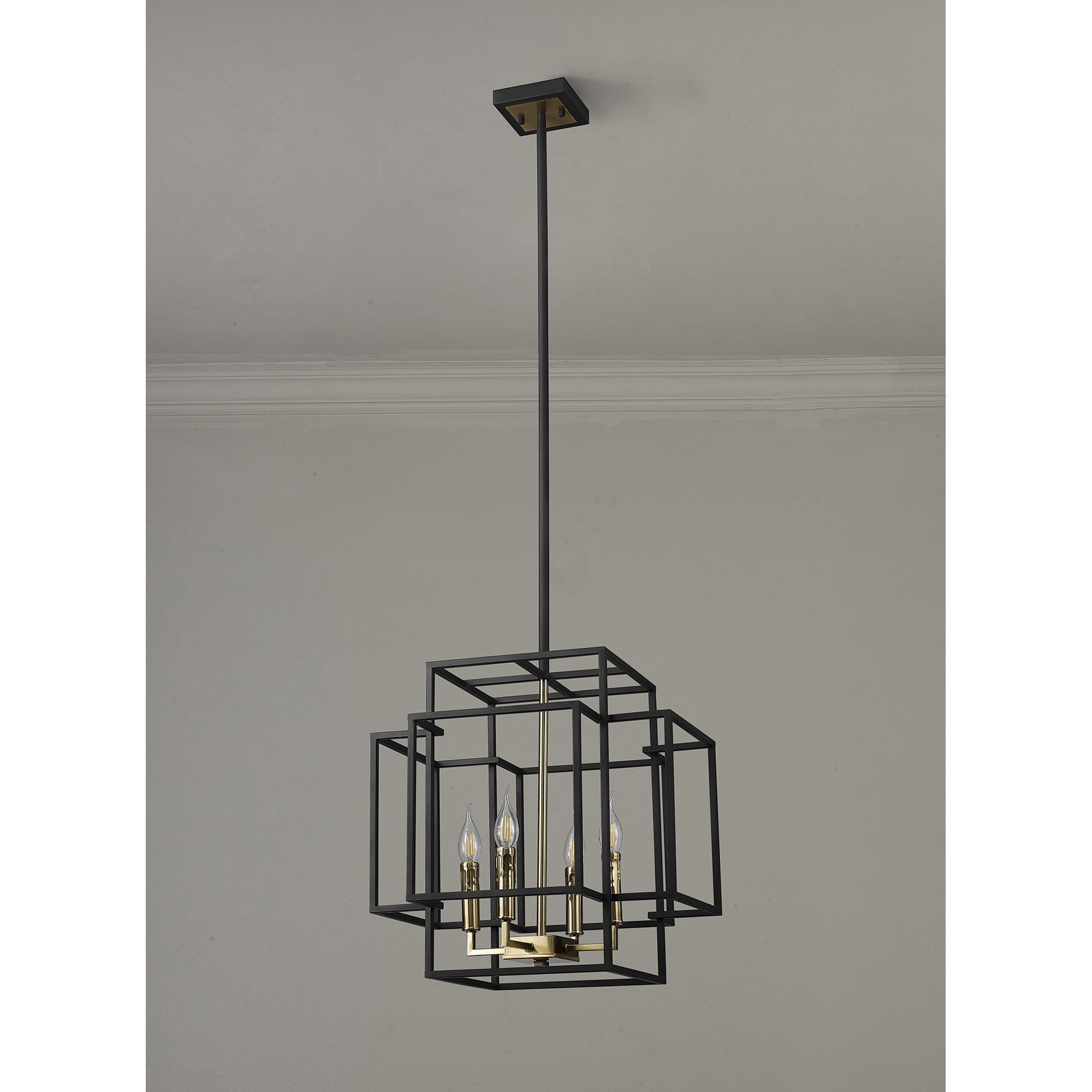 NL87999 Palit 4 Light Pendant Black Gold