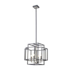 NL88009 Palit 4 Light Pendant Anthracite Satin Nickel