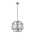 NL88009 Palit 4 Light Pendant Anthracite Satin Nickel