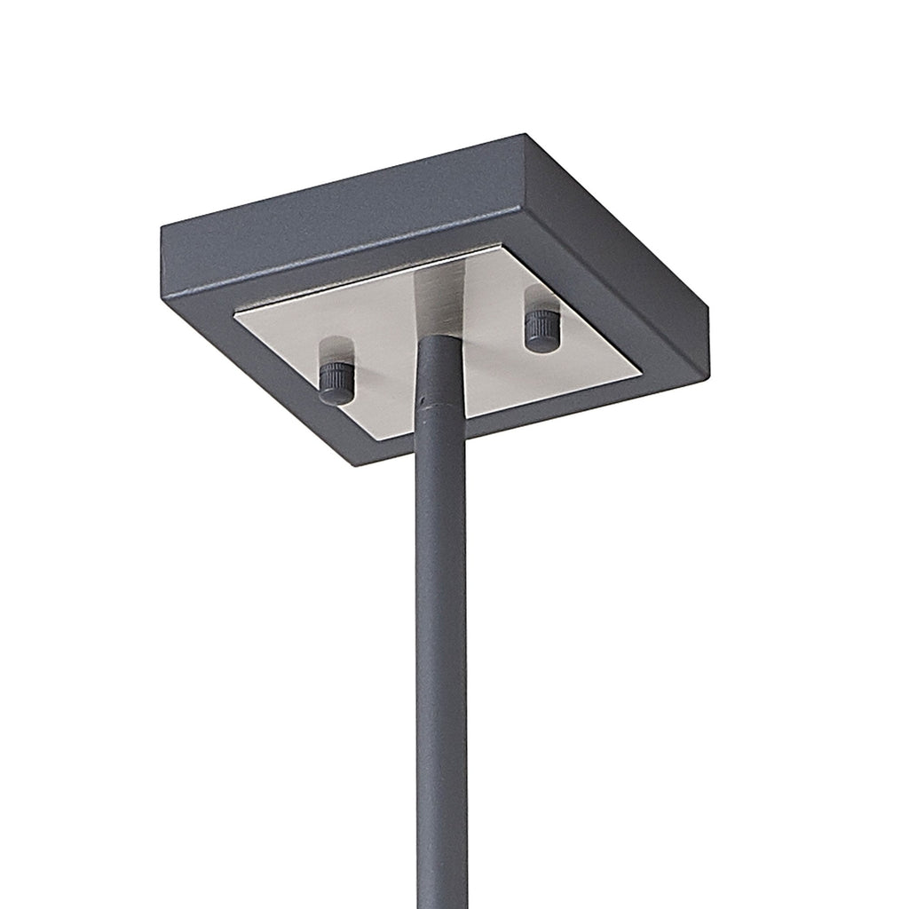 NL88009 Palit 4 Light Pendant Anthracite Satin Nickel