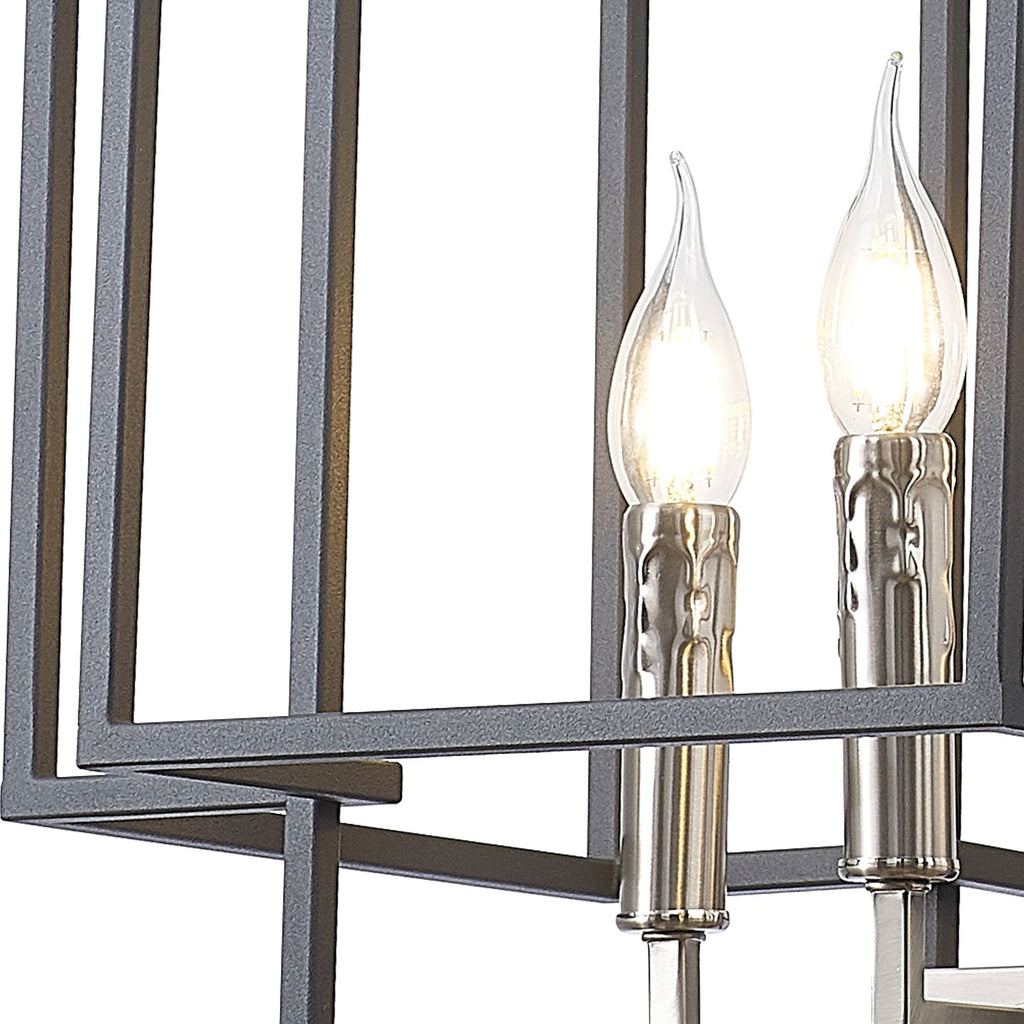 NL88009 Palit 4 Light Pendant Anthracite Satin Nickel