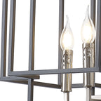 NL88009 Palit 4 Light Pendant Anthracite Satin Nickel