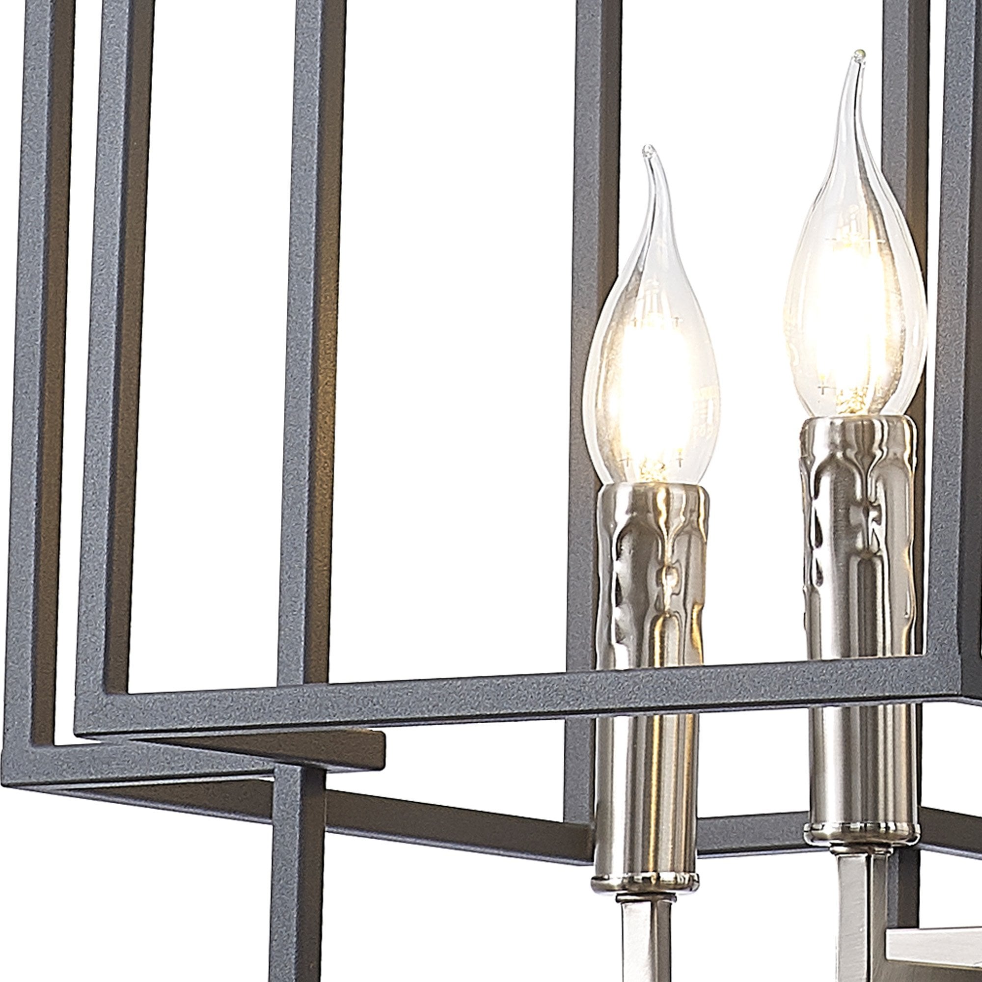 NL88009 Palit 4 Light Pendant Anthracite Satin Nickel