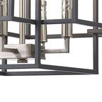 NL88009 Palit 4 Light Pendant Anthracite Satin Nickel