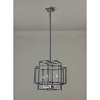 NL88009 Palit 4 Light Pendant Anthracite Satin Nickel