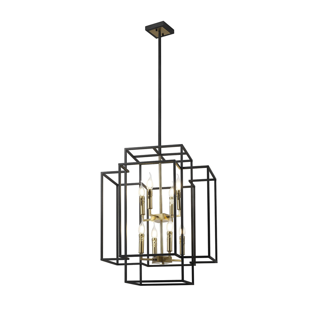 NL88019 Palit 8 Light Pendant Black Gold
