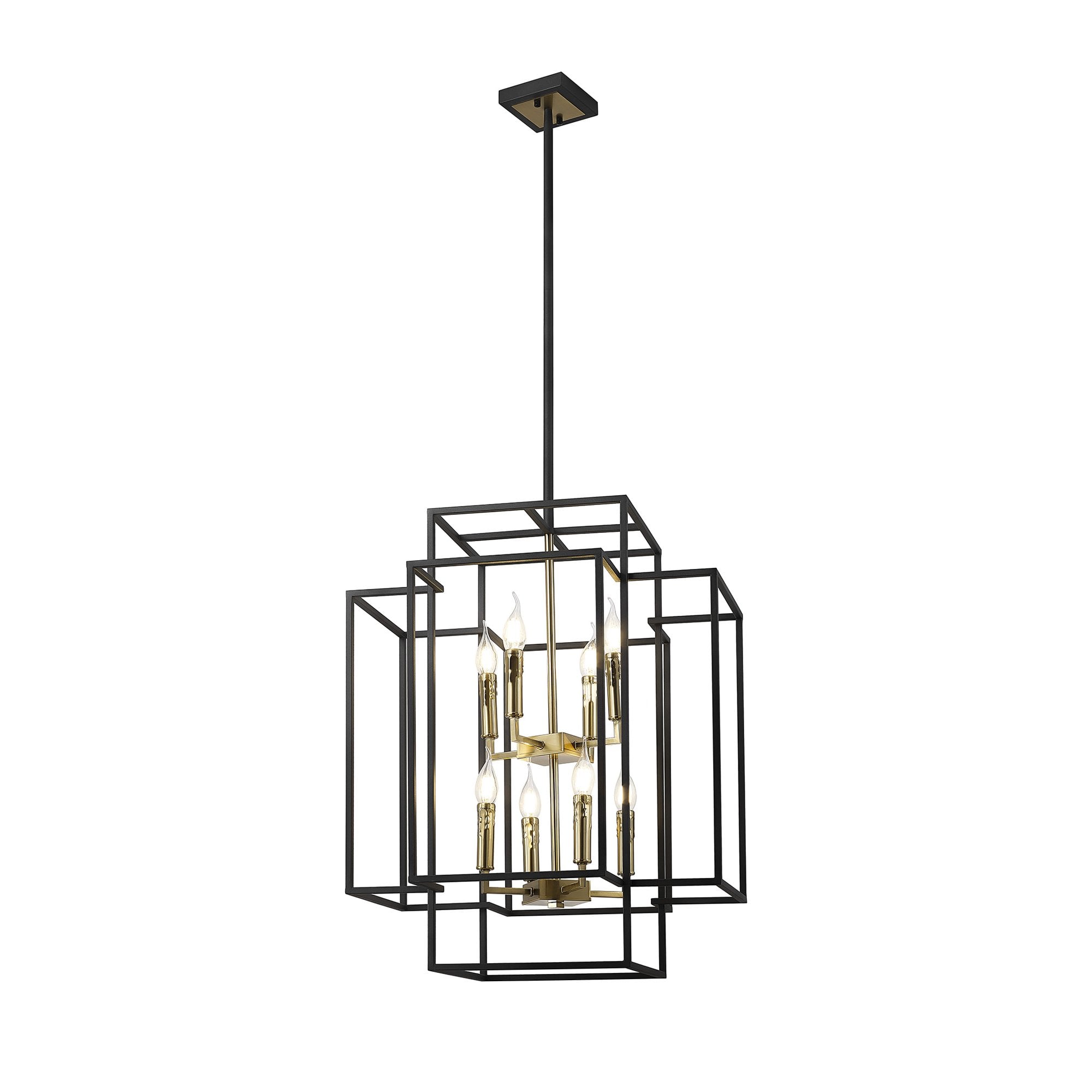 NL88019 Palit 8 Light Pendant Black Gold