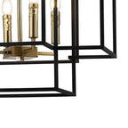 NL88019 Palit 8 Light Pendant Black Gold