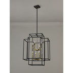 NL88019 Palit 8 Light Pendant Black Gold