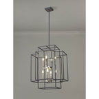 NL88029 Palit 8 Light Pendant Anthracite Satin Nickel