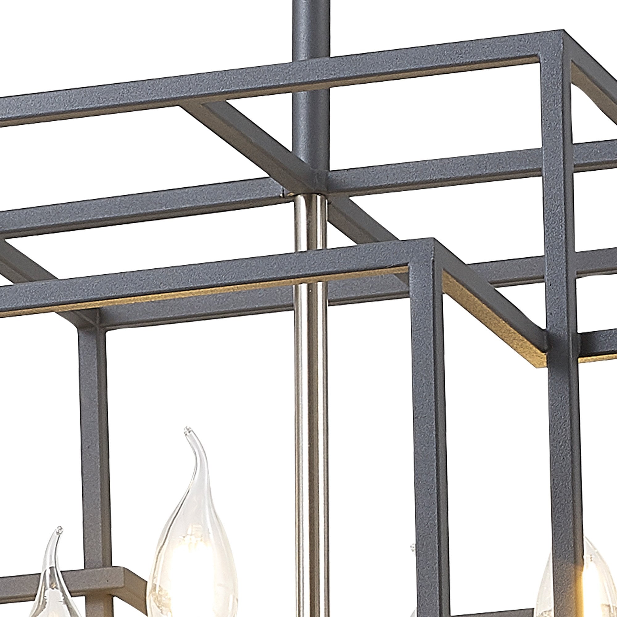 NL88029 Palit 8 Light Pendant Anthracite Satin Nickel