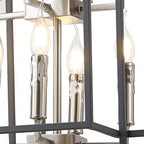 NL88029 Palit 8 Light Pendant Anthracite Satin Nickel