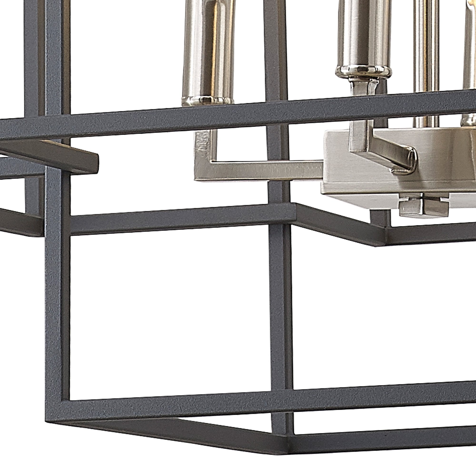 NL88029 Palit 8 Light Pendant Anthracite Satin Nickel