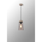 NLK15629 Raibon 1 Light Pendant Concrete Smoke