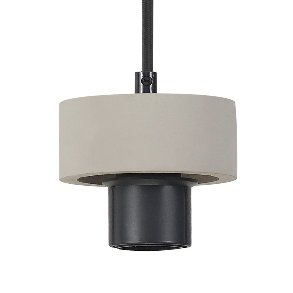 NLK15629 Raibon 1 Light Pendant Concrete Smoke
