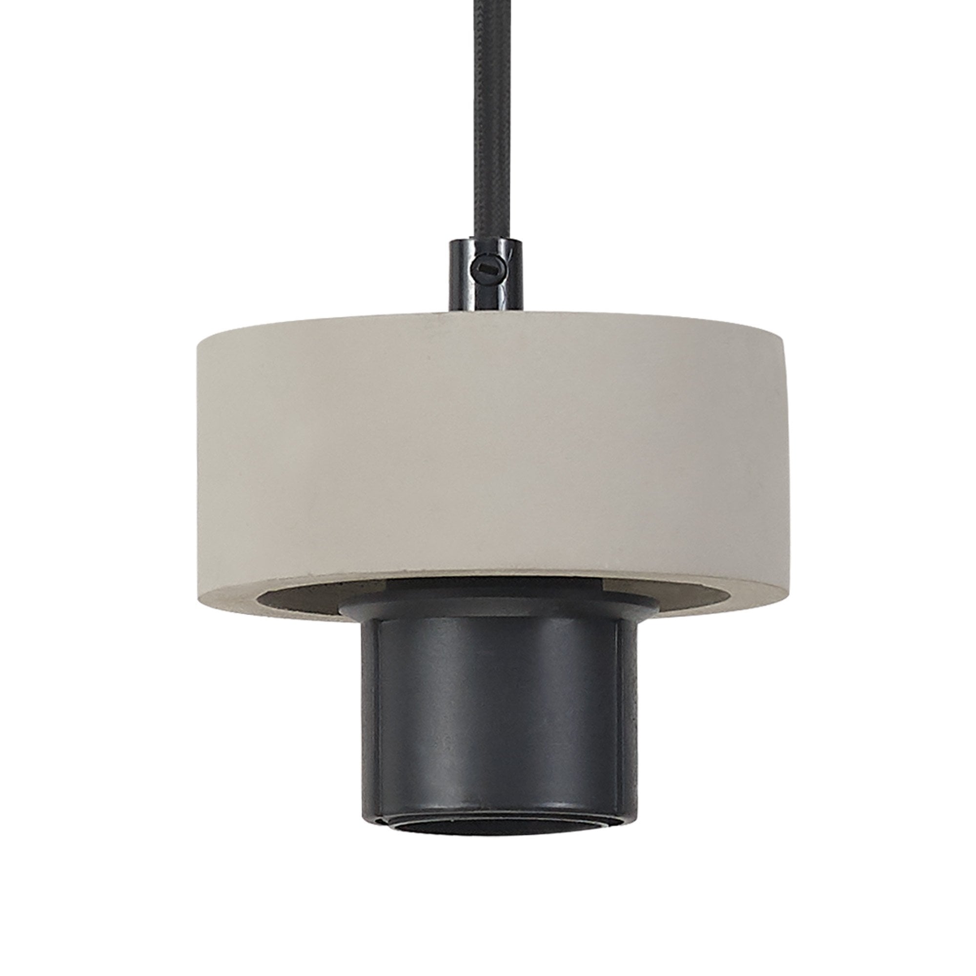 NLK15629 Raibon 1 Light Pendant Concrete Smoke