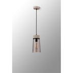 NLK15629 Raibon 1 Light Pendant Concrete Smoke