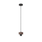 NLK15639 Raibon 1 Light Pendant Walnut Opal