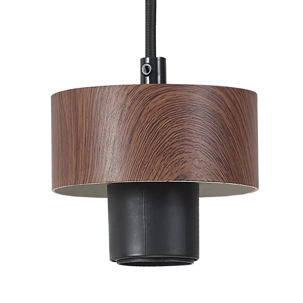 NLK15639 Raibon 1 Light Pendant Walnut Opal