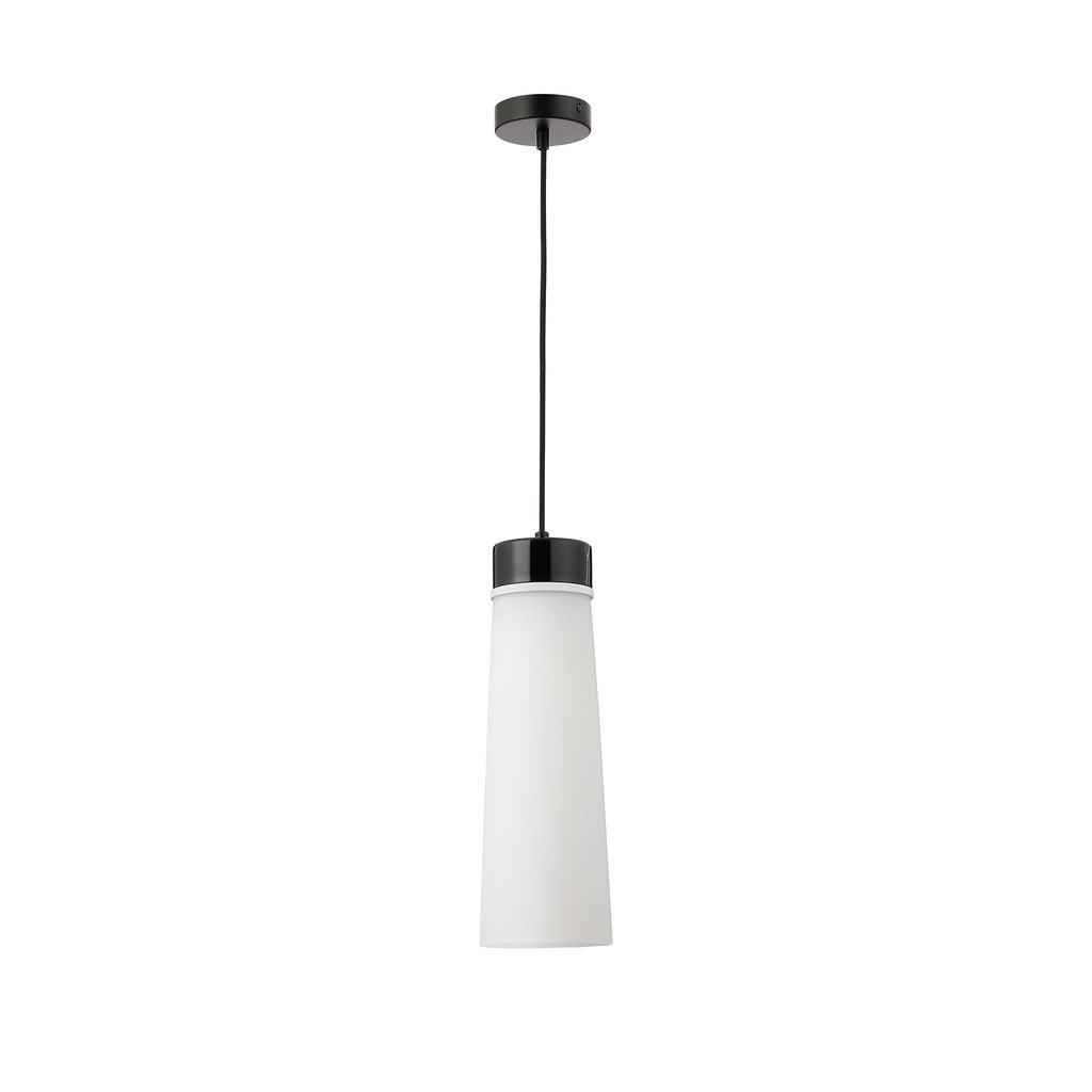 NLK15649 Raibon 1 Light Pendant Black Marble Opal