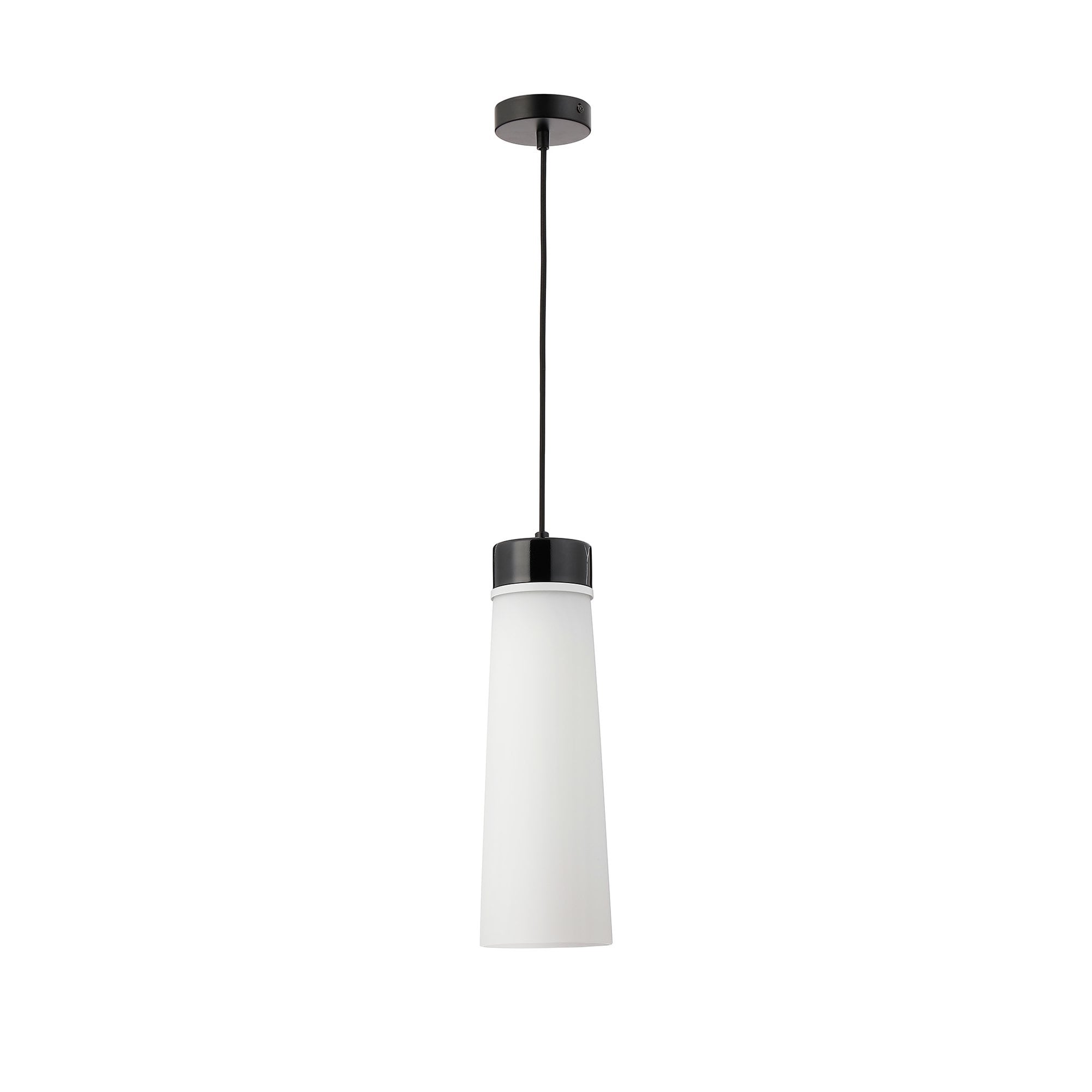 NLK15649 Raibon 1 Light Pendant Black Marble Opal