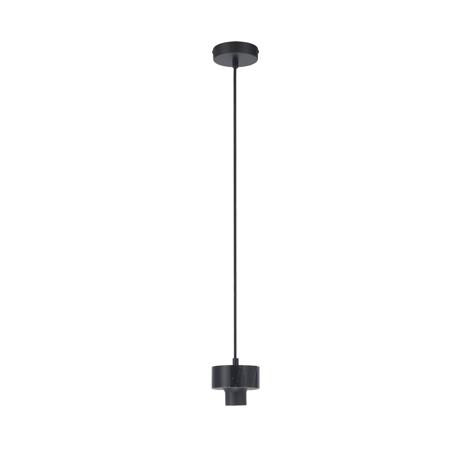 NLK15649 Raibon 1 Light Pendant Black Marble Opal