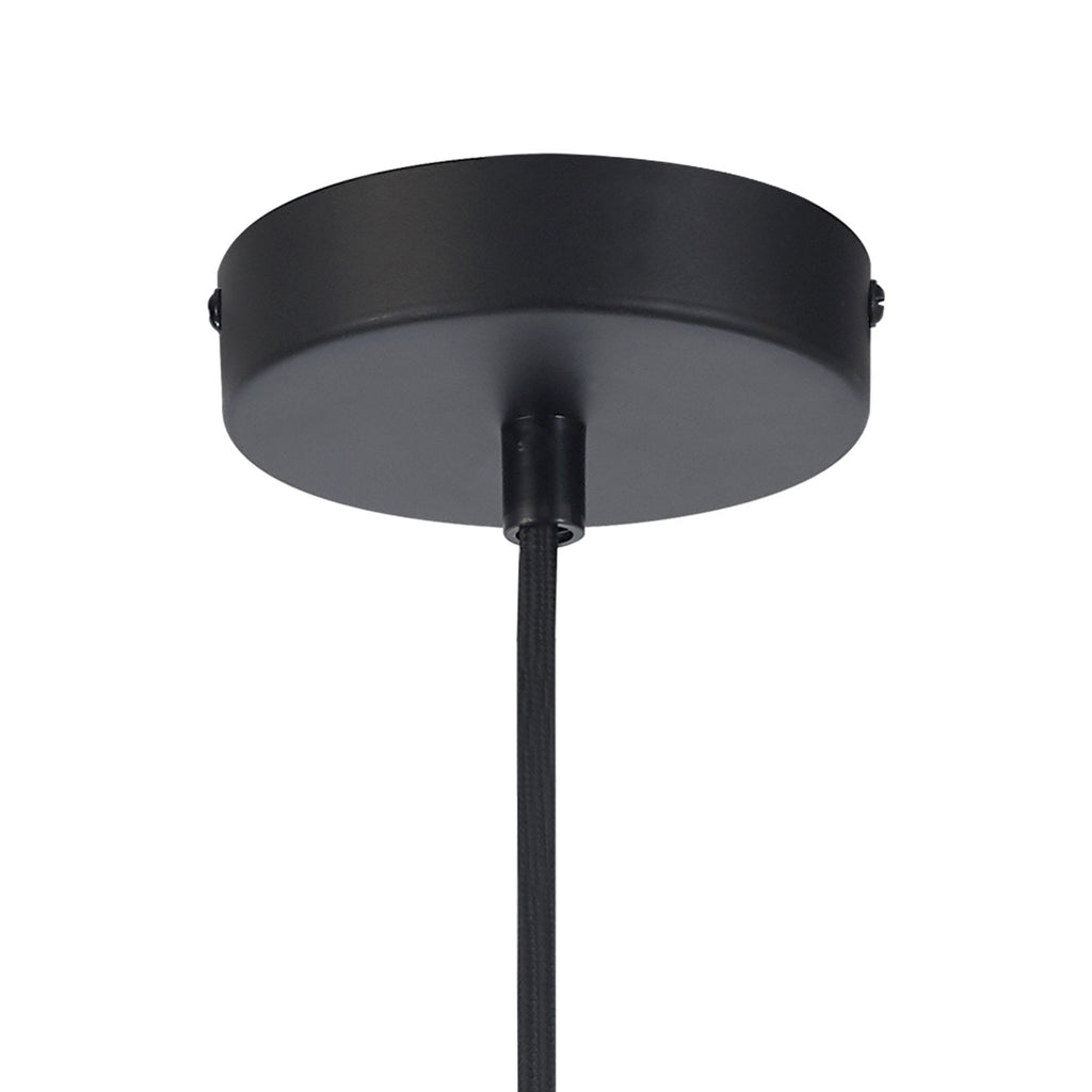 NLK15649 Raibon 1 Light Pendant Black Marble Opal