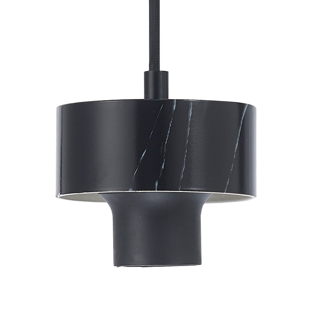 NLK15649 Raibon 1 Light Pendant Black Marble Opal