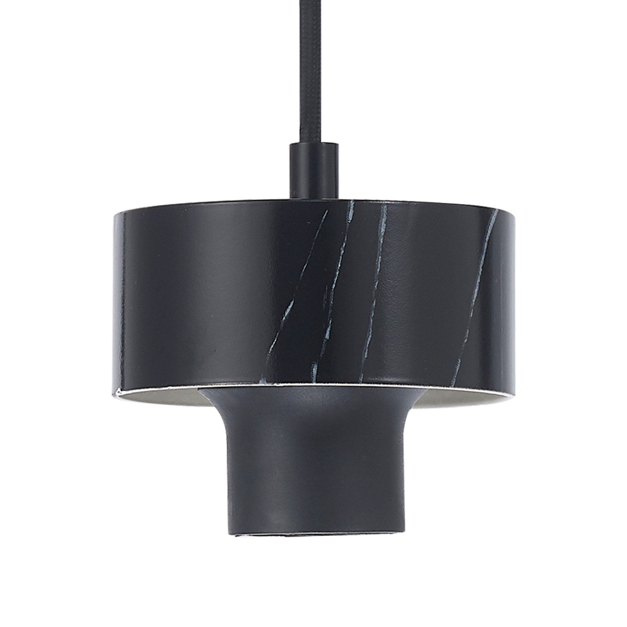 NLK15649 Raibon 1 Light Pendant Black Marble Opal