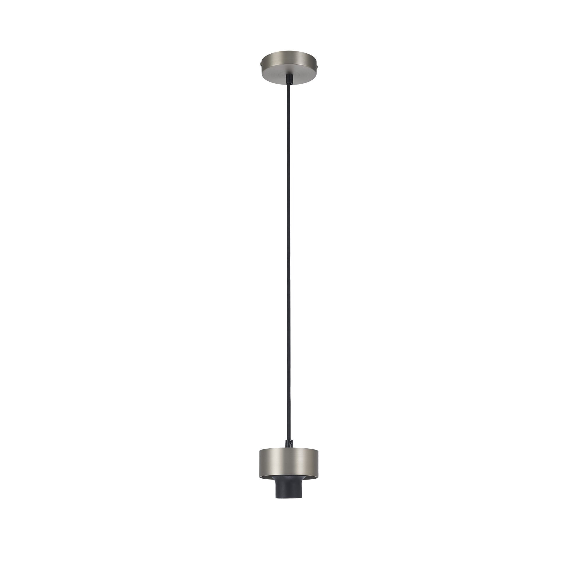 NLK15659 Raibon 1 Light Pendant Satin Nickel Clear