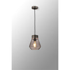 NLK15669 Raibon 1 Light Pendant Aged Pewter Smoke