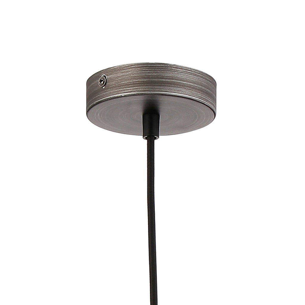NLK15669 Raibon 1 Light Pendant Aged Pewter Smoke