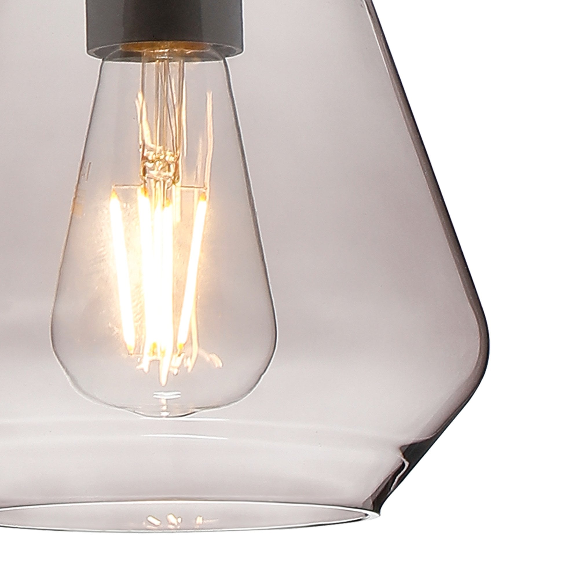 NLK15669 Raibon 1 Light Pendant Aged Pewter Smoke